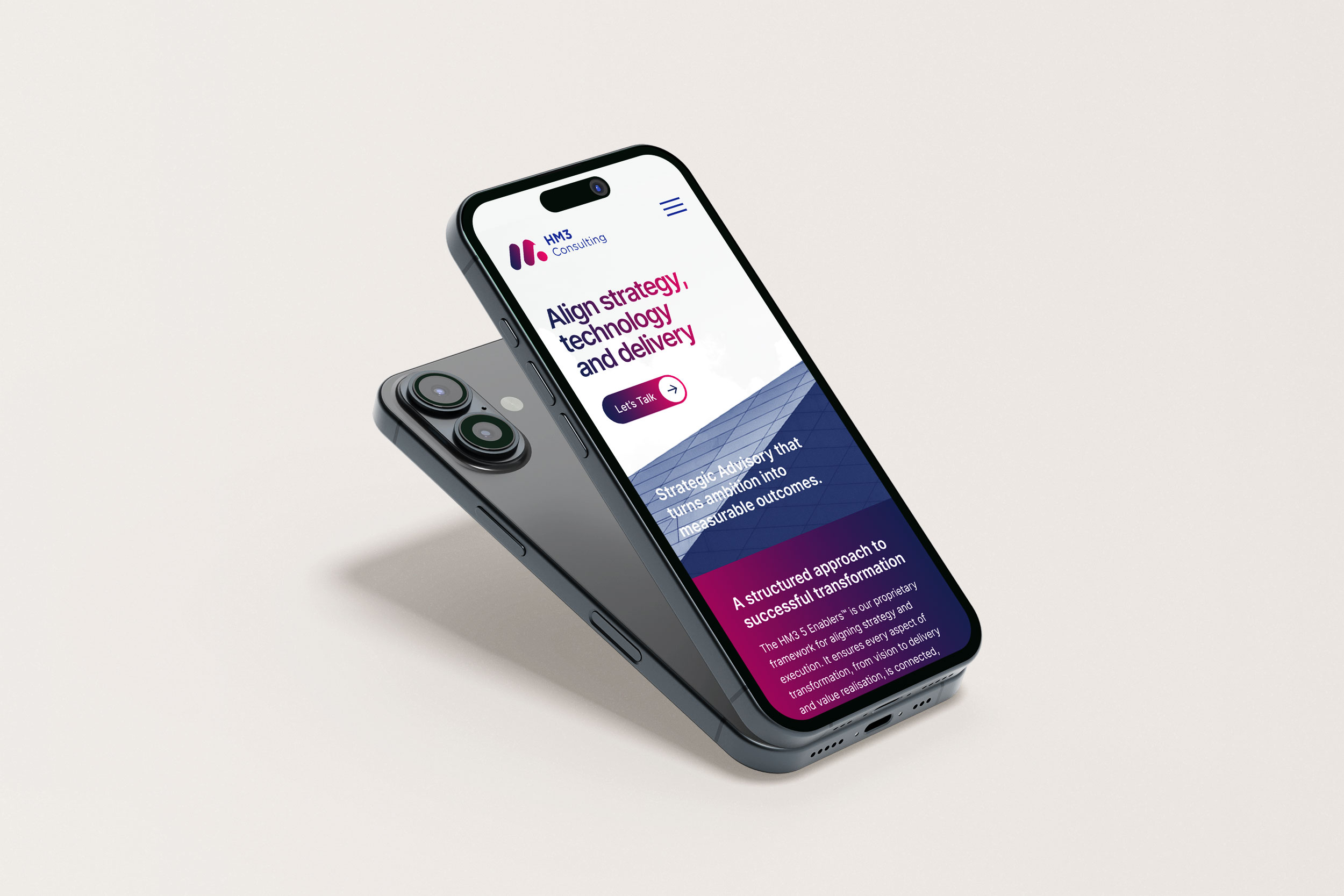 HM3 Consulting responsive website