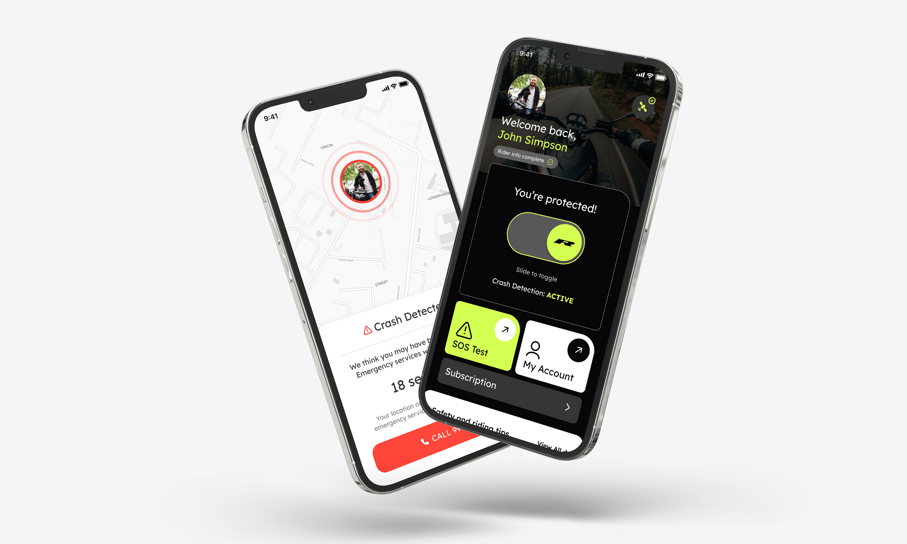 REALRIDER SOS mobile app