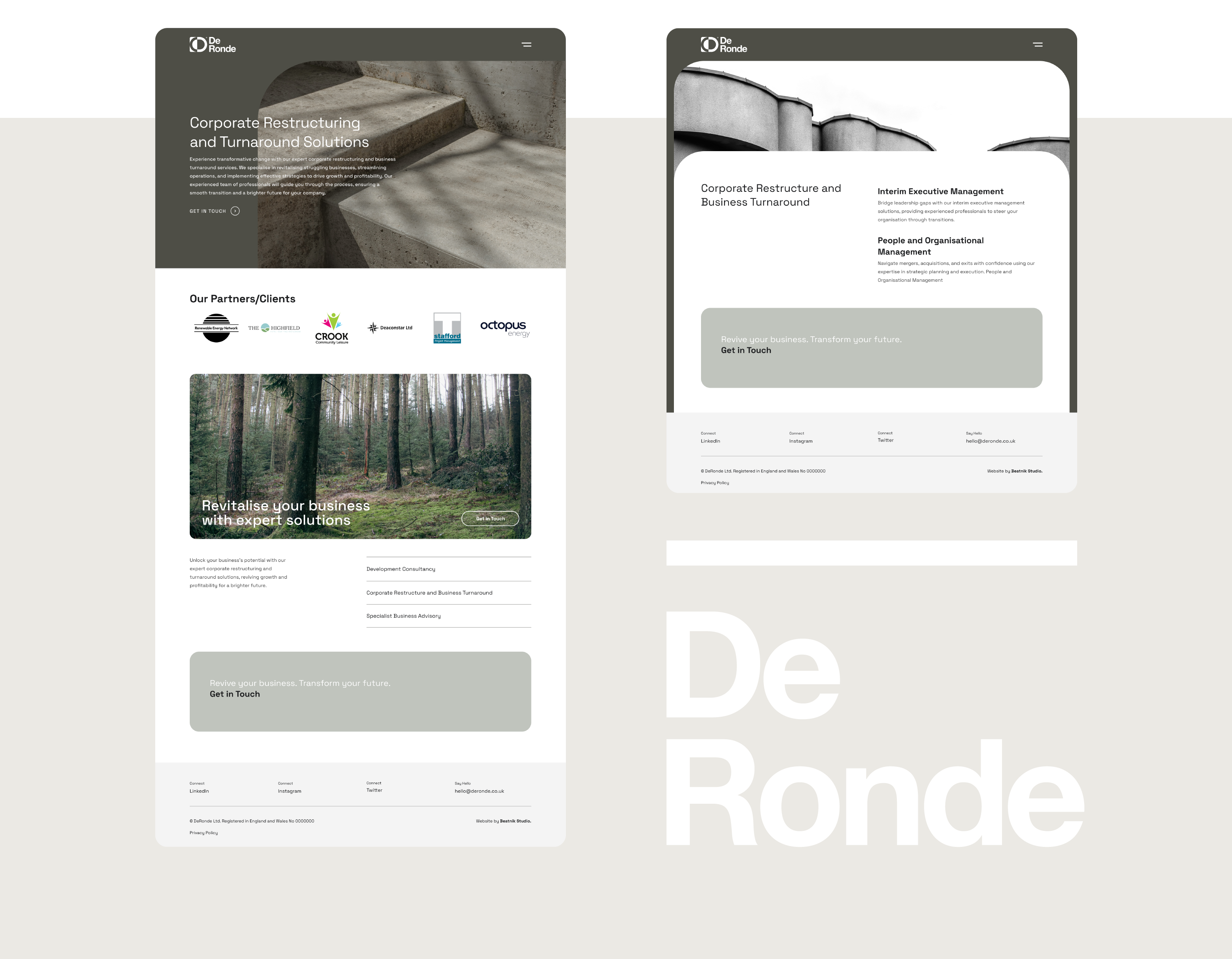 DeRonde Website